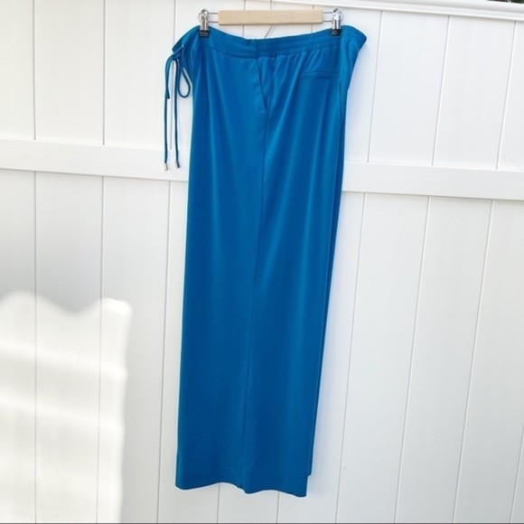 New York and co Women Pants XL Blue Stretch Knit Workwear Polyester Spandex - Picture 3 of 12